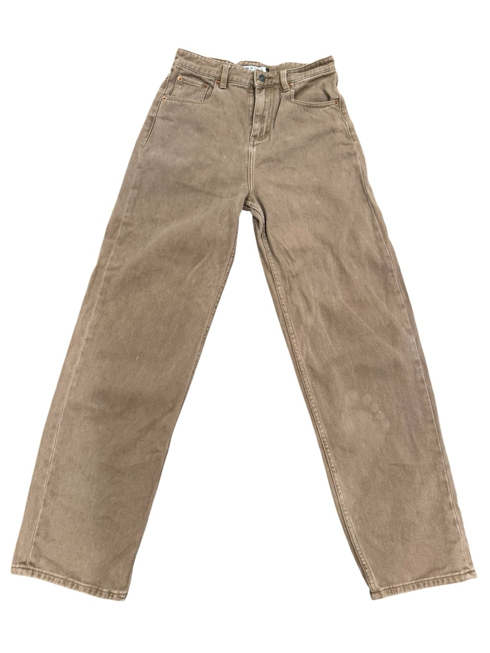 Motel Denim Straight Leg Jeans Brown Size Medium Women’s Size S Fall Autumn
